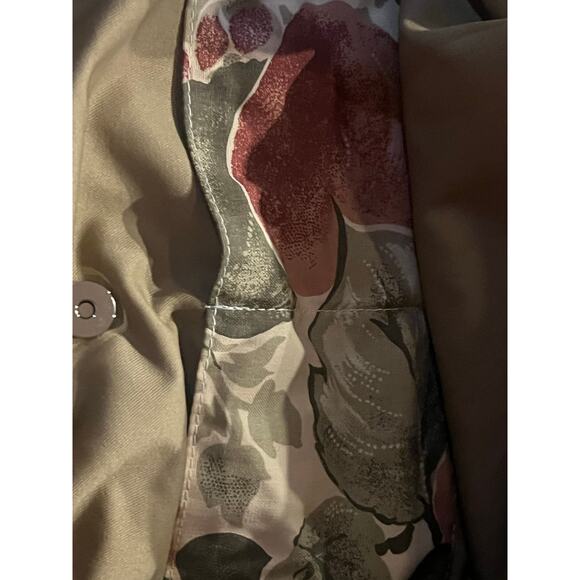 Midi Queen Tote multicolor Large Tote Handbag Cream Rose Pattern - Picture 6 of 9